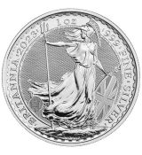 Stříbrná mince Britannia 1 Oz 2 GBP 2023 Velká Británie CHARLES III