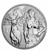 Stříbrná mince Germania Valkyries: Ostara 1 Oz 5 Marek 2023 Německo