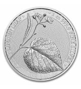 Stříbrná mince Linden Leaf (Lipový list) 1 oz 5 Marek 2022 Německo BU