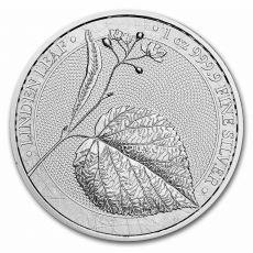 Stříbrná mince Linden Leaf (Lipový list) 1 oz 5 Marek 2022 Německo BU