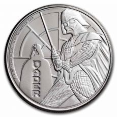Stříbrná mince Star Wars: Darth Vader 1 Oz $2 2022 Niue BU