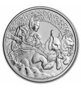 Stříbrná mince Norský bůh Freya 1 Oz 2$ 2022 Niue BU