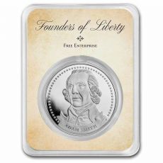 Stříbrná mince Zakladatelé svobody: A. Smith 1 Oz USA TEP