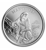 Stříbrná mince Mandrill 1 Oz 2021 Kamerun BU