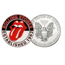 Stříbrná mince Rolling Stones 1 Oz USA
