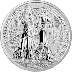 Stříbrná mince Allegories Series – Polonia & Germania 1 Oz 2022