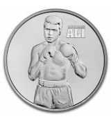 Stříbrná mince Muhammad Ali 1 Oz 2023 Niue BU
