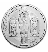 Stříbrná mince King Tutanchamon Sarcophagus Rev Frosted 1 Oz 2023 Sierra Leone