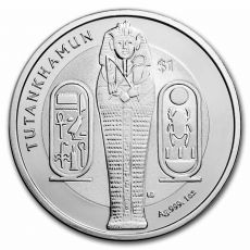 Stříbrná mince King Tutanchamon Sarcophagus Rev Frosted 1 Oz 2023 Sierra Leone