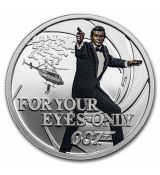 Stříbrná mince 007 James Bond For Your Eyes Only 1/2 Oz Tuvalu 2021
