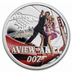 Stříbrná mince 007 James Bond A View to A Kill 1/2 Tuvalu 2022