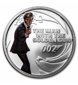 Stříbrná mince 007 James Bond The Man with the Golden Gun 1/2 Oz Tuvalu 2021