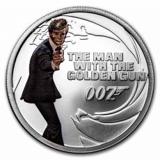 Stříbrná mince 007 James Bond The Man with the Golden Gun 1/2 Oz Tuvalu 2021