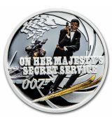 Stříbrná mince 007 James Bond: Her Majesty's Secret Service 1/2 Oz Tuvalu 2021