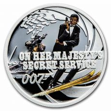 Stříbrná mince 007 James Bond: Her Majesty's Secret Service 1/2 Oz Tuvalu 2021