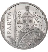 Platinová mince Sparta 0,5 g $5 Cook Islands 2023