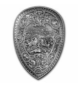 Stříbrná mince Henry II Shield Stackable 2 Oz Jižní Korea