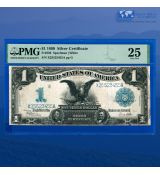 1899 $1 dolar stříbrný certifikát "Black Eagle ", PMG 25