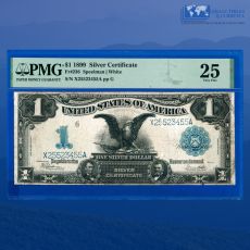 1899 $1 dolar stříbrný certifikát "Black Eagle ", PMG 25