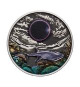 Starožitná stříbrná mince Ningaloo Solar Eclipse 2 Oz 2 $ Austrálie 2023