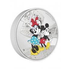 Stříbrná mince Minnie Mouse a Mickey Mouse 3 oz 2023 Niue