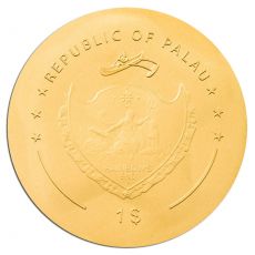 Zlatá mince Fotbal ve zlatě (Football in Gold) 0,5 g 1 $ Palau 2022