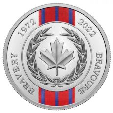Stříbrná mince Medaile 50 let za statečnost - stříbrná / barevná 2022 Kanada