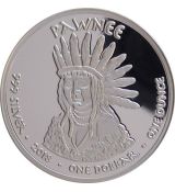 Stříbrná mince Pawnee Nation Pronghorn 1 Oz 2018 USA