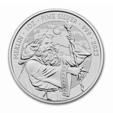 Stříbrná mince Myths & Legends: Merlin BU 1 Oz 2023 Velká Britania