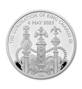 Stříbrná mince Korunovace Jeho Veličenstva Stříbrná mince 5 GBP 2023 GB