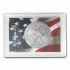 Stříbrná mince Eagle – s držákem Harris, design americké vlajky 1 Oz 2023 USA
