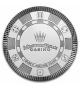 Stříbrná mince žeton kasina Ozark Missouri Belle Casino