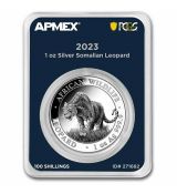 Stříbrná mince Leopard (MD® Premier + PCGS FS) 1 Oz Somálsko 2023