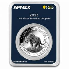 Stříbrná mince Leopard (MD® Premier + PCGS FS) 1 Oz Somálsko 2023