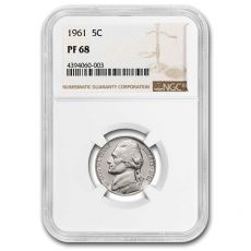 1961 Jefferson Nickel PF-68 NGC