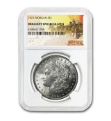 1921 Stage Coach Morgan Dollar BU NGC