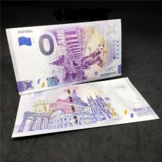 2022 0 Euro fotbalové bankovky Španělsko