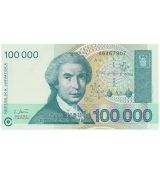 Chorvatsko 100 000 Dinara 1993