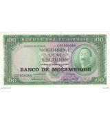 100 Bank Note Banco De Mocambique Cem Escudos 1961 Nacional Ultramarino