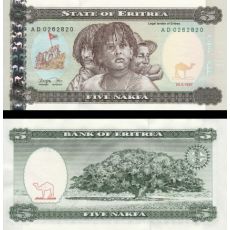 ERITREA 5 nakfa 1997 UNC