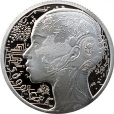 Stříbrná mince Umělá inteligence 1 Oz Čad 2023