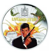 Stříbrná mince James Bond - Žít a nechat zemřít 1 Oz Tuvalu 2023 Colorized