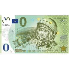 Memo euro suvenírová bankovka 0 Euro Rusko - Jurij Gagarin