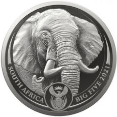 Jižní Afrika Big Five Slon 1 oz 2021