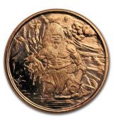 Měděná mince Severské stvoření: Frost Giant 1 Oz