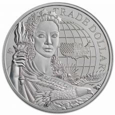 Stříbrná mince moderní americký obchodní dolar 1 Oz (BU) 2023 Svatá Helena