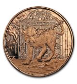 Měděná mince Severská stvoření: Garm 1 Oz