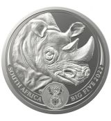 Stříbrná mince Big Five II - Nosorožec 1 Oz 2022 Jižní Afrika