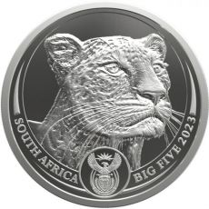 Stříbrná mince Big Five II - Leopard 1 Oz 2023 Jižní Afrika