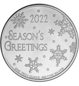 Stříbrná mince Season's Greetings Merry Christmas 2020 1 Oz USA